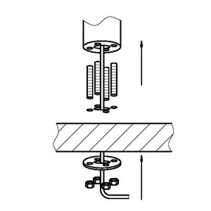 Screw mount from below surface